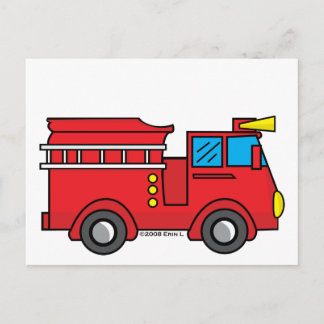 Cartão Postal Caminhãozinho de Bombeiros