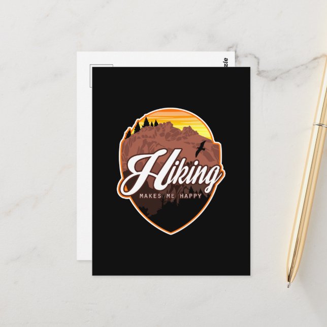 Cartão Postal Caminhar me faz feliz (Frente/Verso In Situ)