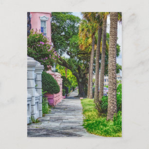 Cartão Postal Caminhe ao longo da Rainbow Row