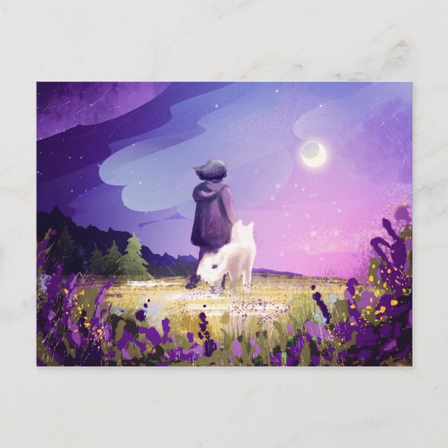 Cartão Postal Caminhe com um amigo (Frente)