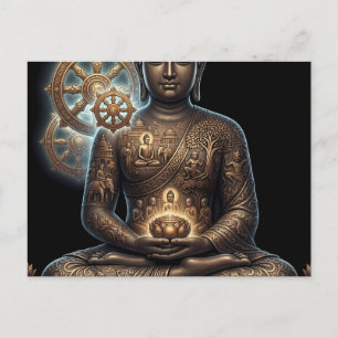 Cartão Postal Caminho Autêntico do Dhamma: Série Sukiti Buddha