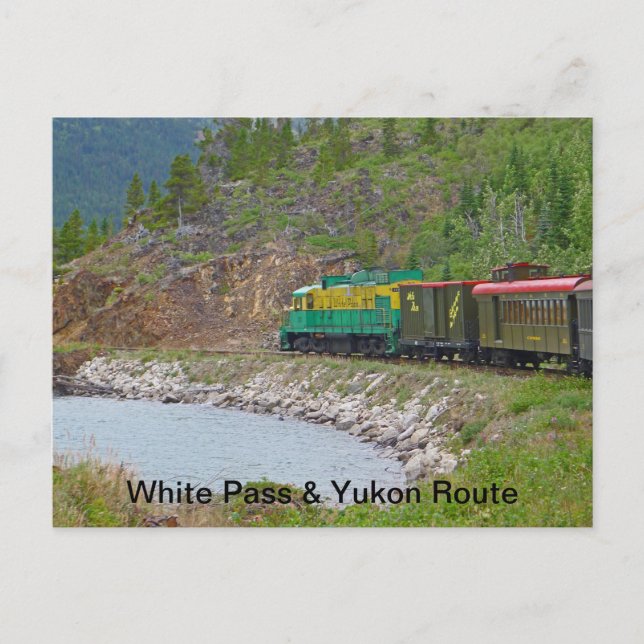 Cartão Postal Caminho Branco e Estrada Cêntica Yukon (Frente)