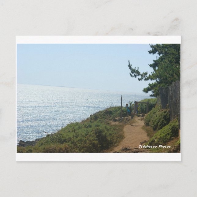 Cartão Postal Caminho costeiro Nevez BRETANHA (Frente)