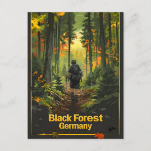 Cartão Postal Caminho da Floresta Negra na Alemanha