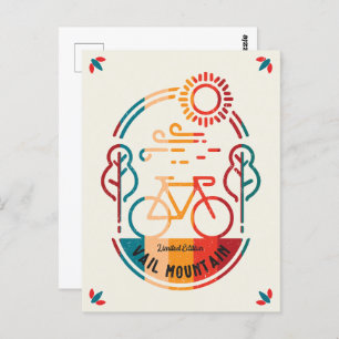 Cartão Postal Caminho de Bicicleta da Montanha Vail.