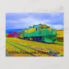 Cartão Postal Caminho de ferro Branco e Linha Yukon