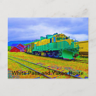 Cartão Postal Caminho de ferro Branco e Linha Yukon