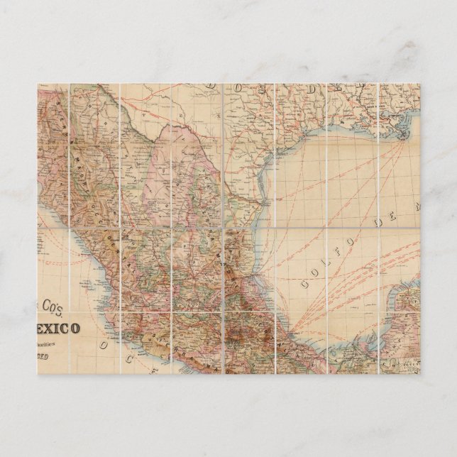 Cartão Postal Caminho de ferro Mexicano (Frente)