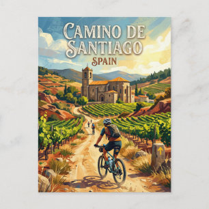 Cartão Postal Caminho de Santiago Espanha