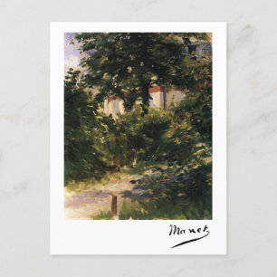 Cartão Postal Caminho do Jardim em Rueil por Édouard Manet
