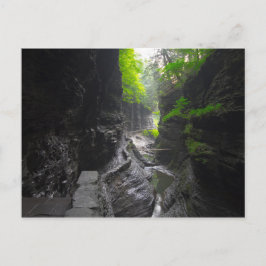 Cartão Postal Caminho em Watkins Glen, Nova Iorque