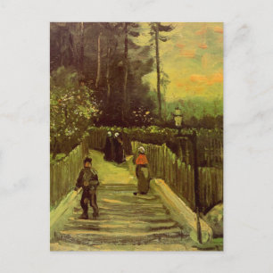 Cartão Postal Caminho Íngreme em Montmartre por Vincent van Gogh