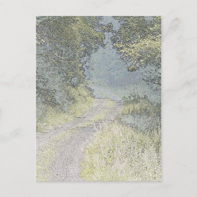 Cartão Postal Caminho para a floresta (Frente)