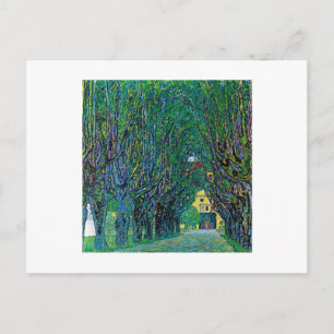 Cartão Postal Caminho para o parque Avenida de arte Klimt em sch