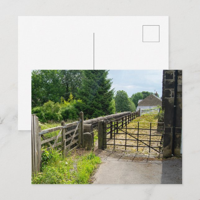 Cartão Postal Caminho Rústico, Mytholmroyd (Frente/Verso)