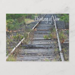Cartão Postal Caminhos da ferrovia, pensando em você
