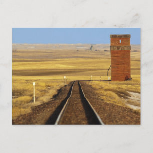 Cartão Postal Caminhos de ferro levam ao velho granário de Coll