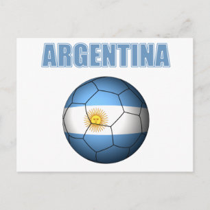 Cartão Postal Camisa da Copa do Mundo Argentina