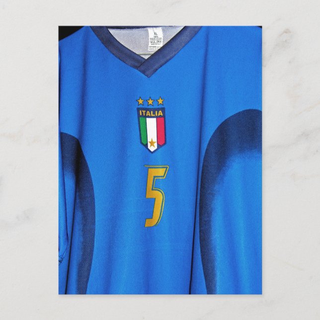 Cartão Postal Camisa de futebol italiana (Frente)
