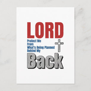 Cartão Postal Camisa Lord Protect Me Christian Faith Design_1