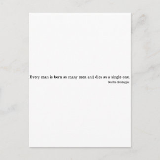 Cartão Postal Camisa Martin Heidegger 1