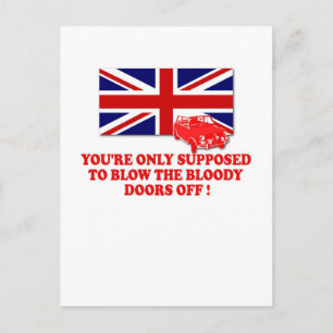 Cartão Postal Camisas da Union Jack da Italian Job