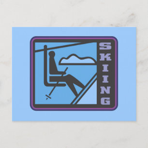 Cartão Postal Camisas de esqui e presentes