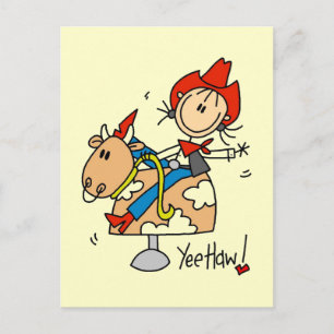 Cartão Postal Camisas e Presentes Cowgirl Yee Haw