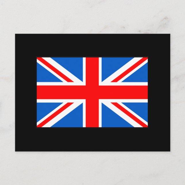 Cartão Postal Camisas e presentes de bandeira britânica (Frente)