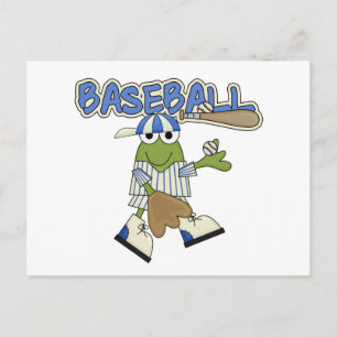 Cartão Postal Camisas e presentes de baseball de sapo