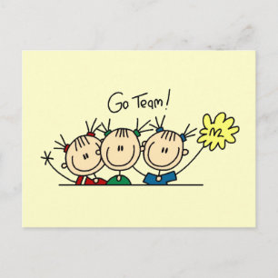 Cartão Postal Camisas e presentes na esquadra de animação