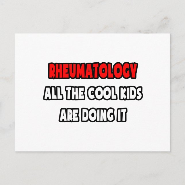 Cartão Postal Camisas e presentes reumatologistas engraçados (Frente)
