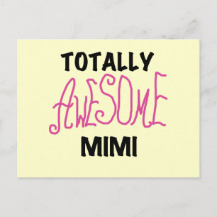 Cartão Postal Camisas e presentes totalmente incríveis Mimi rosa