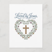 Camiseta Cristã Cruz Floral Amada por Jesus Desi