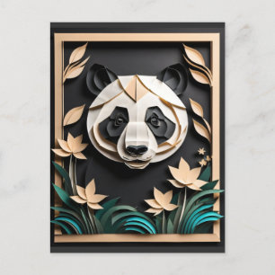 Cartão Postal Camiseta Design de golfinhos de papel 3D