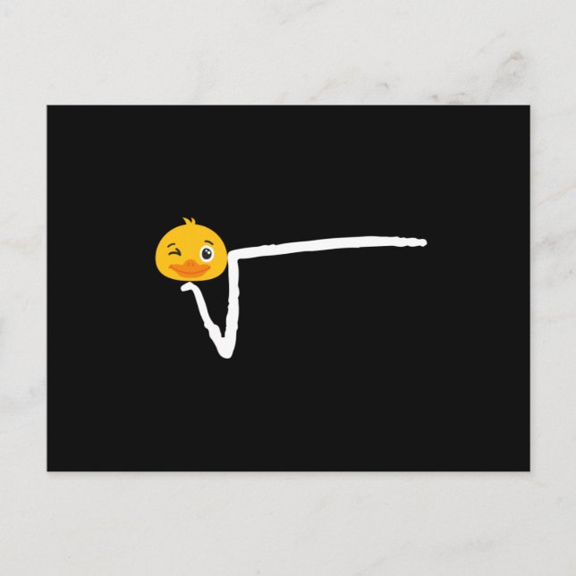 Cartão Postal Camiseta Duck Root N-TE (Frente)