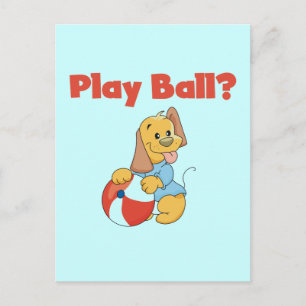 Cartão Postal Camiseta e presentes da bola do jogo