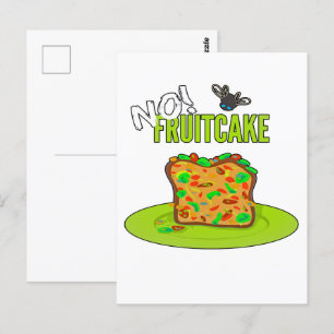 Cartão Postal Camiseta Engraçada Fruitcake