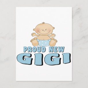 Cartão Postal Camiseta Orgulhosa de Nova Gigi