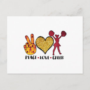 Cartão Postal Camiseta Paz Amor Alegria Legal
