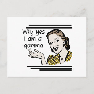 Cartão Postal Camiseta retro e presentes da gama