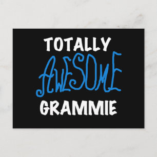 Cartão Postal Camisetas Azuis Grammie Totalmente Incríveis