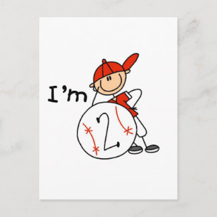 Cartão Postal Camisetas de beisebol para meninos de 2 anos e pre