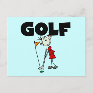 Cartão Postal Camisetas de GOLF femininas e Presentes