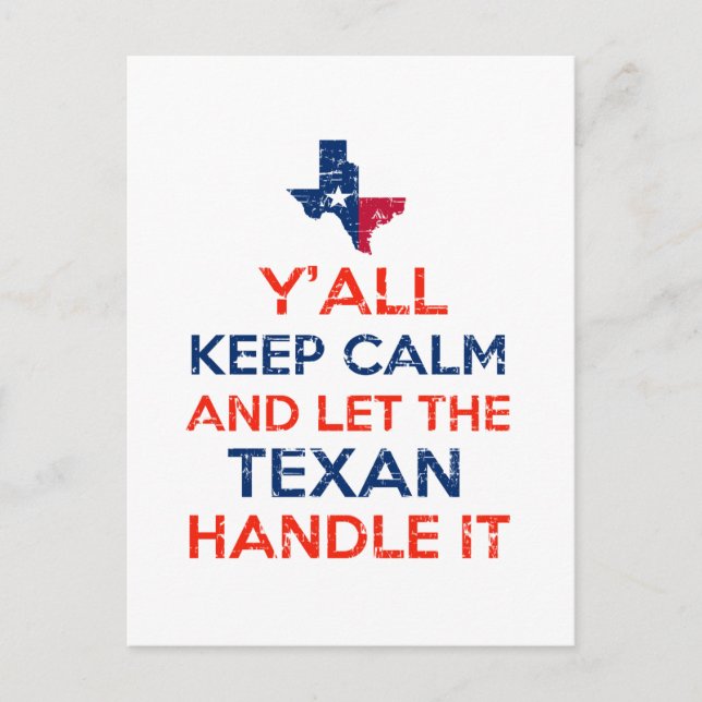 Cartão Postal Camisetas de Sinalizador do Texas (Frente)