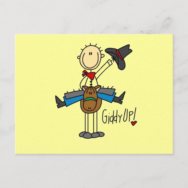 Cartão Postal Camisetas de vaqueiro e presentes (Frente)