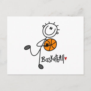 Cartão Postal Camisetas e Presentes Básicos de Basquete com Bone