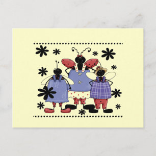 Cartão Postal Camisetas e presentes da Ladybug da Sorte