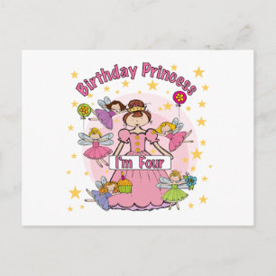 Cartão Postal Camisetas e Presentes da Princesa de Aniversário d