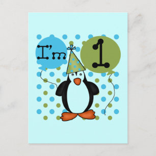 Cartão Postal Camisetas e presentes de aniversário do Pinguim